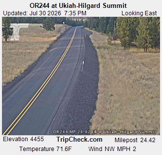 OR244 at Ukiah-Hilgard Summit EB